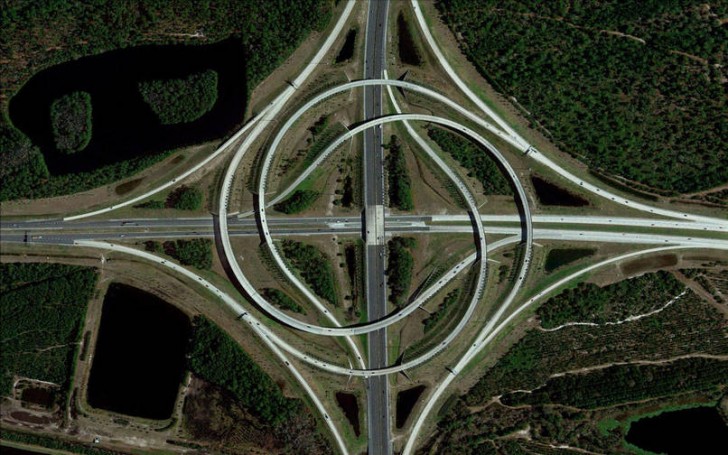 Węzeł autostradowy, Floryda, USA