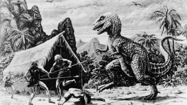 Dinosaur-and-Man-Coexisted-Myth