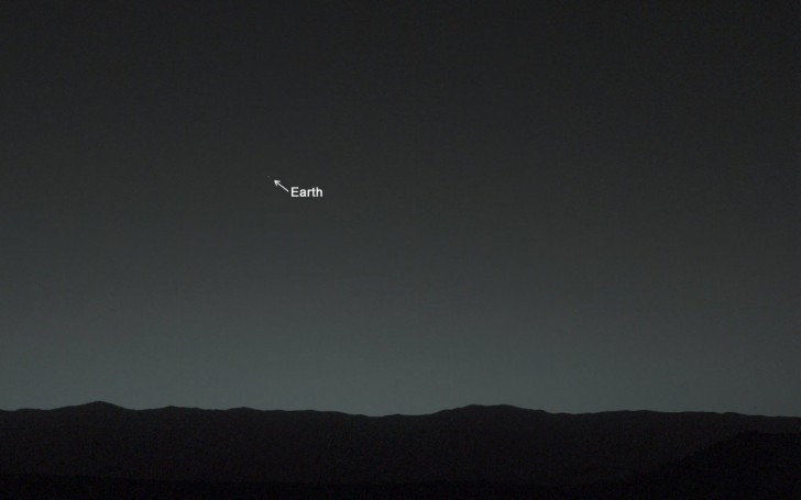 nasas-curiosity-rover-shared-its-very-first-picture-of-earth-from-mars-the-photo-was-taken-about-80-minutes-after-sunset-on-jan-31-2014-nasa-said-the-rover-tweeted-the-photo-with-the-accompa