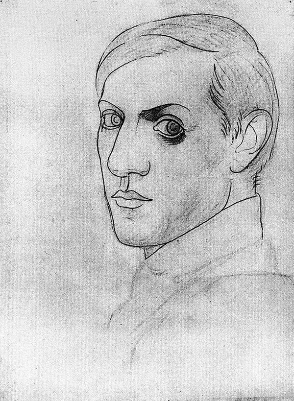 picasso-self-portrait-35-years-old-1917