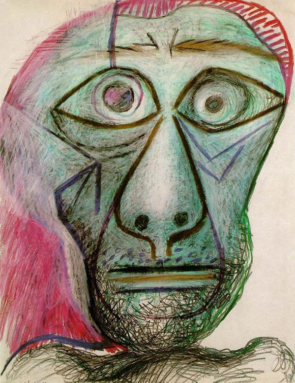 picasso-self-portrait-90-years-old-june-30-1972